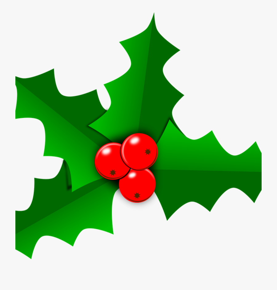 Holly Images Free Holly Christmas Leaf Free Vector - Hojas De Nochebuena Png, Transparent Clipart