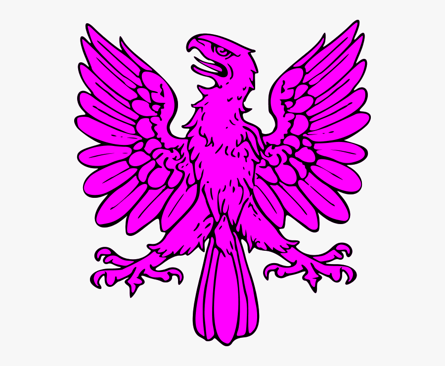 Yellow Eagle Outline - Family Crest Coat Of Arms Eagle, Transparent Clipart