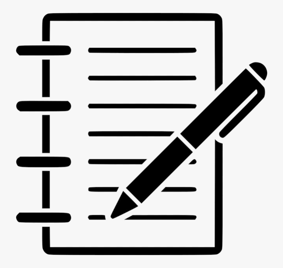 Pencil And Paper Modify Document Business Records Office - Icon Notes Png, Transparent Clipart