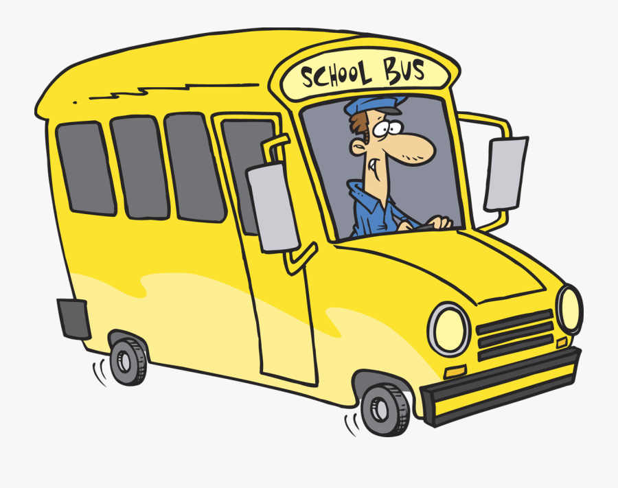 School Bus - Drive A Bus Cartoon, Transparent Clipart