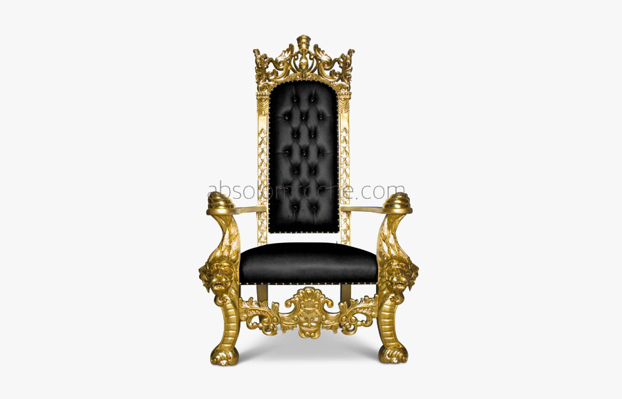 Throne Chair Png Transparent Image - King Throne Png, Transparent Clipart
