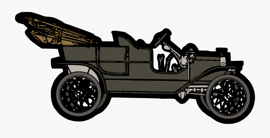 Black 1910 Model-t - Ford Model T Clip Art, Transparent Clipart