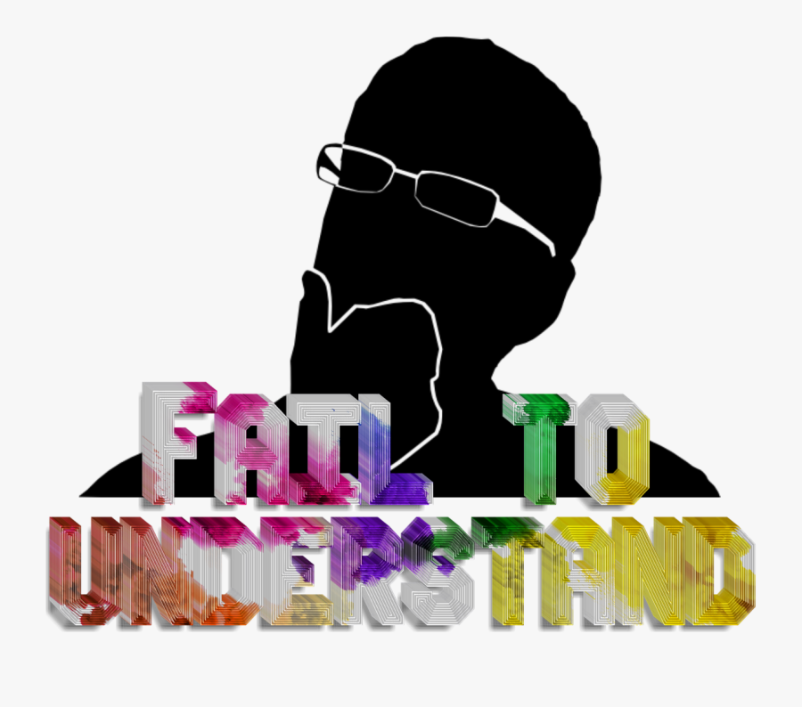 Failed, Understand, Think, Life, Happiness - Man With Glasses Silhouette, Transparent Clipart