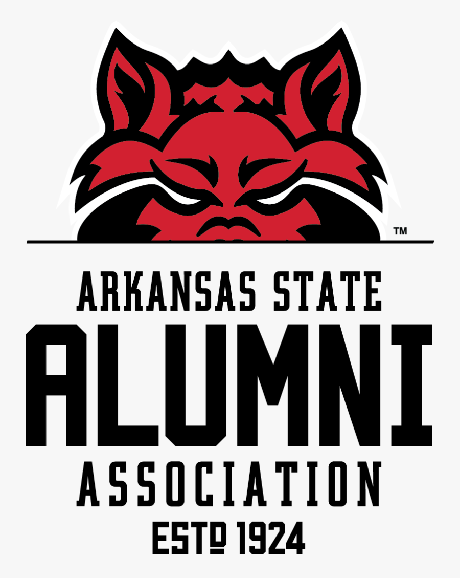 Alumni Assoc Logo Stack 2c Lt Arkansas State University Red Wolf Free Transparent Clipart Clipartkey - roblox gfx ad template builders association