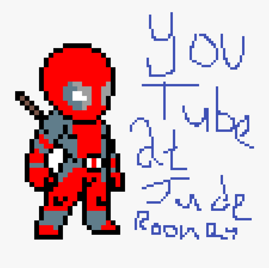 Pixel Art Deadpool Png, Transparent Clipart