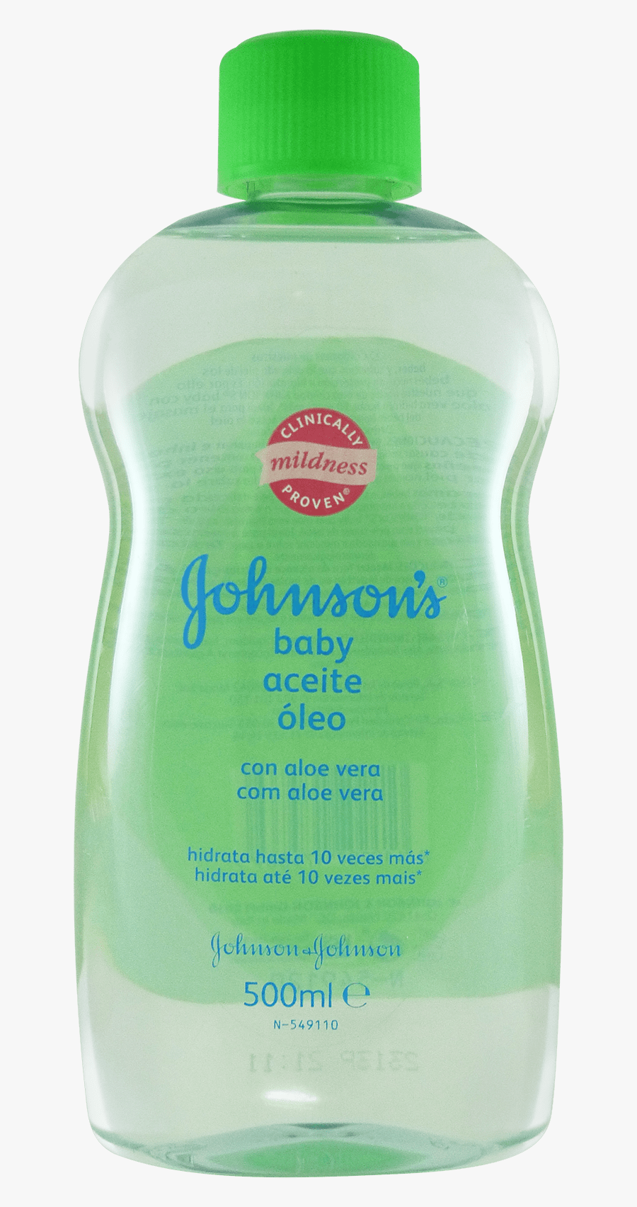 Johnson S Baby Oil 500ml Aloe Body Moisturizer Lotion - Cosmetics, Transparent Clipart