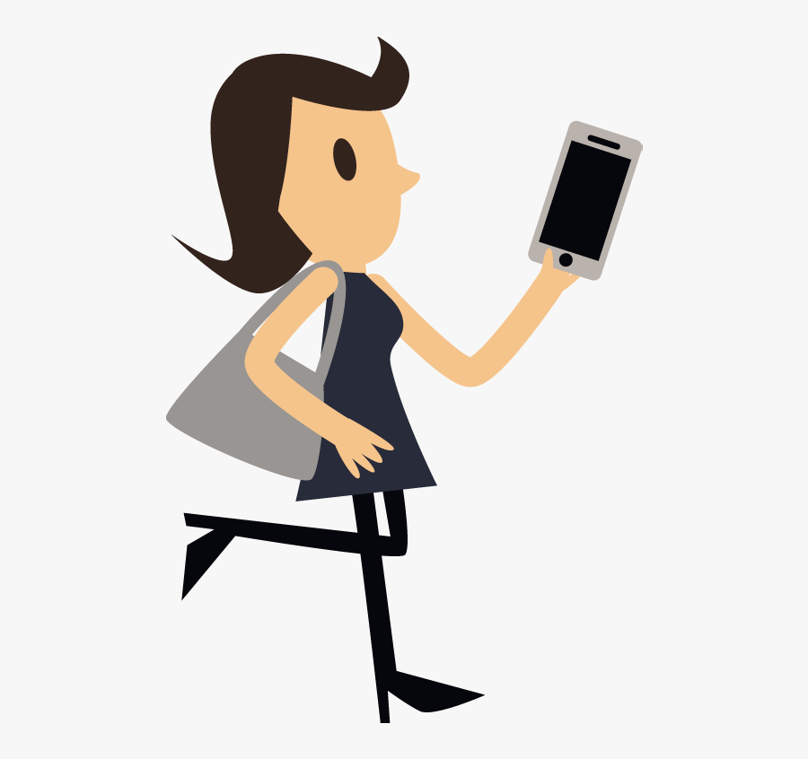 Beautiful Business Woman With Tablet Pc - 1dsp 20160104 Business 008, Transparent Clipart