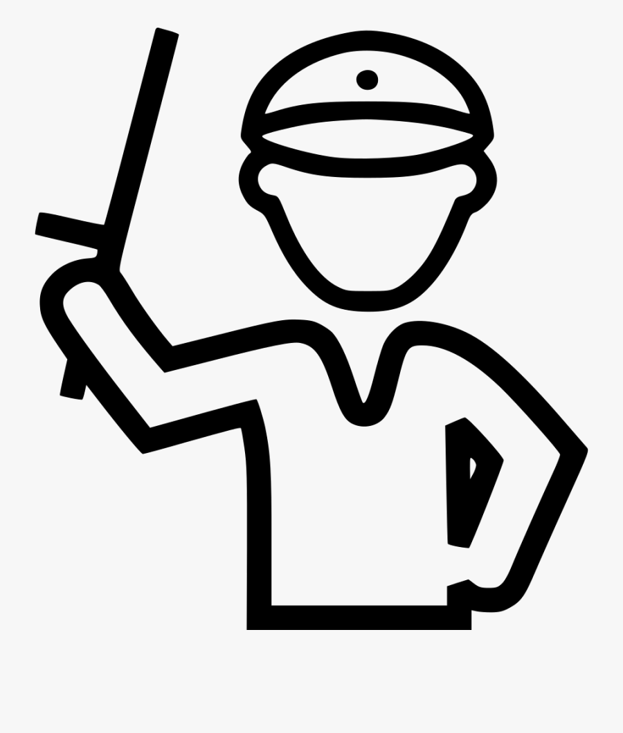 Policeman Holding Stick - Police Symbol Art Png, Transparent Clipart