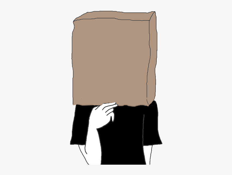 Paper Bag Over Your Head - Person With Paper Bag On Head, Transparent Clipart