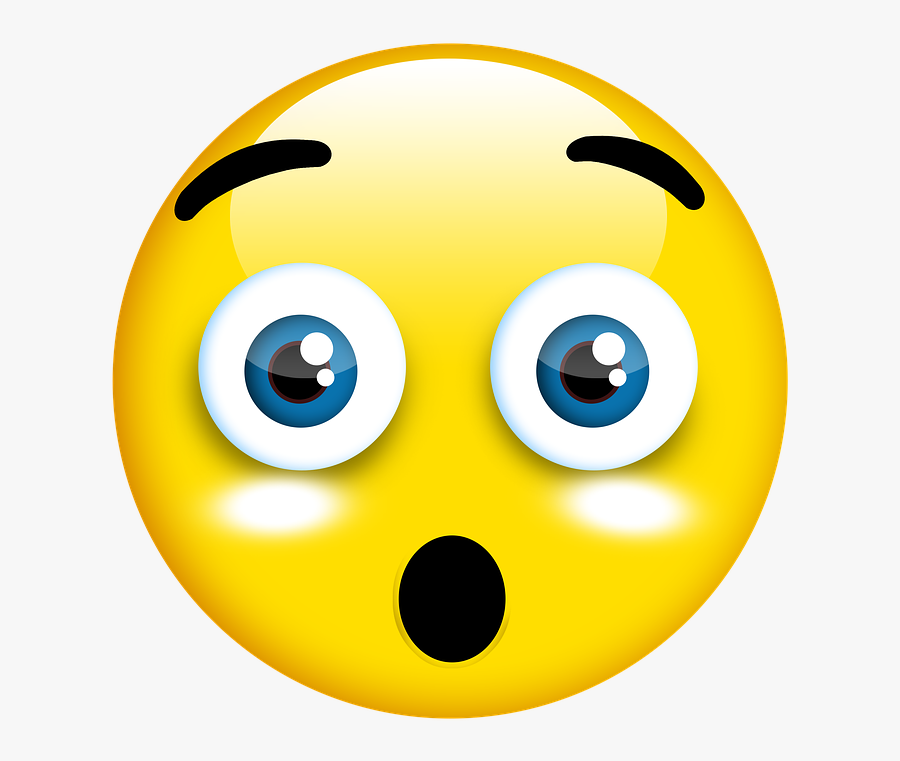 Smiley, Oh My God, 3d Button, Cartoon, 3d, Symbol, - Emoji Oh My God Png, Transparent Clipart