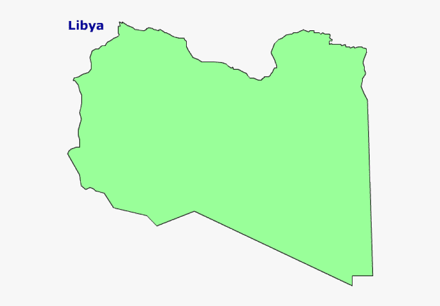 Map Of Libya Terrain Area And Outline Maps Of Libya - Illustration, Transparent Clipart