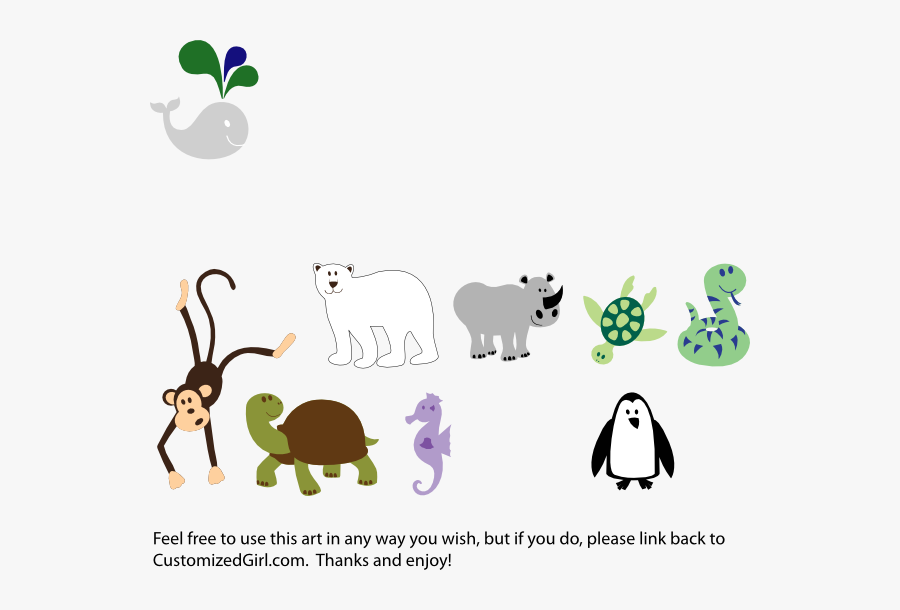 Small Animals Clip Art, Transparent Clipart