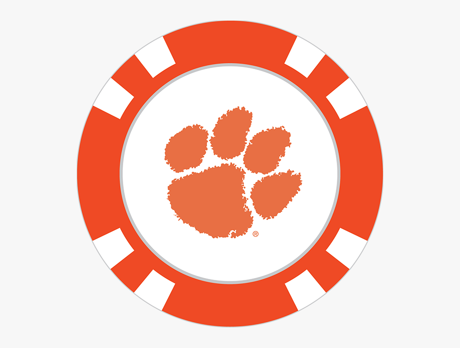Clemson Tigers Poker Chip Ball Marker - Brighton High School Logo, Transparent Clipart