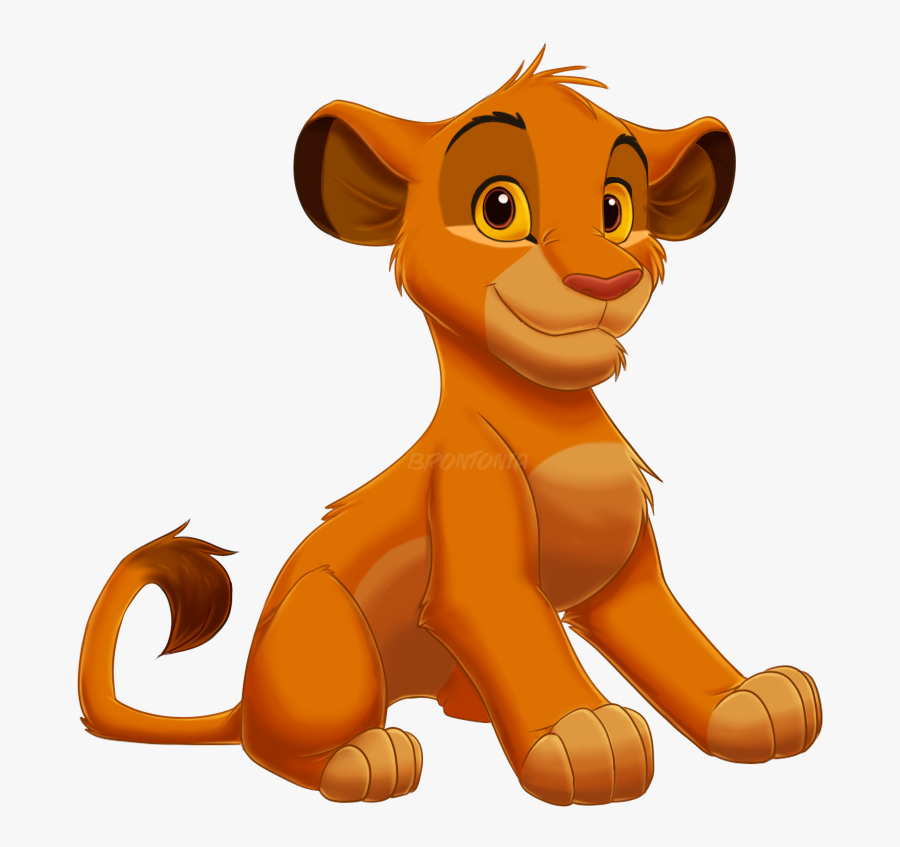 Simba - Simba Animated Sitting, Transparent Clipart