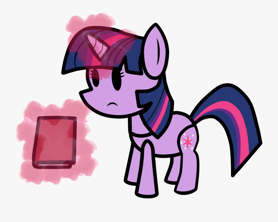 My Paper Pony Twilight Sparkle With Book - Twilight Sparkle Books Gif, Transparent Clipart
