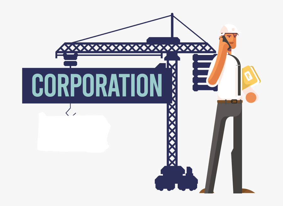 A Man Forming A Corporation In Pennsylvania - Corporation, Transparent Clipart