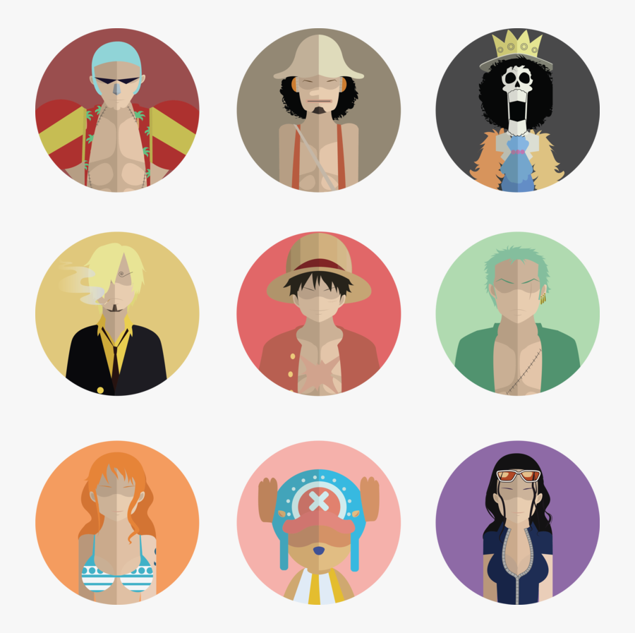 Illustration,clip Art,headgear,art,collage - One Piece Icons, Transparent Clipart
