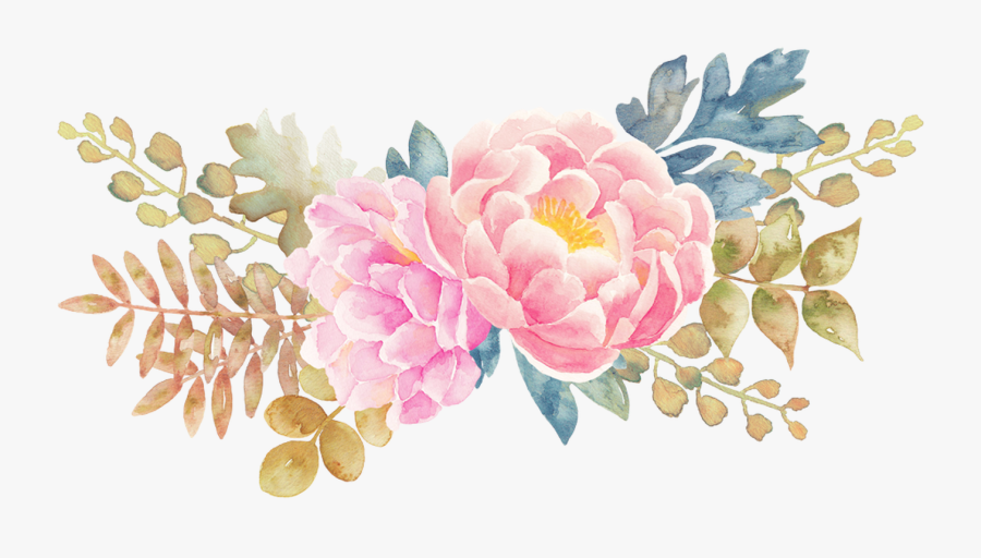 Transparent Flower Png Pack - Pastel Watercolor Flower Png, Transparent Clipart