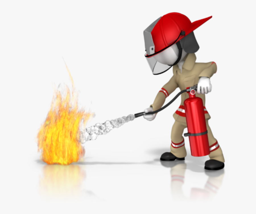 Fire Safety - Using Fire Extinguisher Png, Transparent Clipart