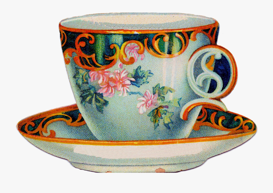 Teacup Clipart Cream Tea - Tea Cup Clipart Vintage, Transparent Clipart