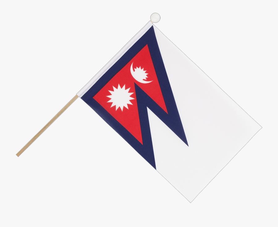 Hand Waving Flag - Bandiera Nepal, Transparent Clipart
