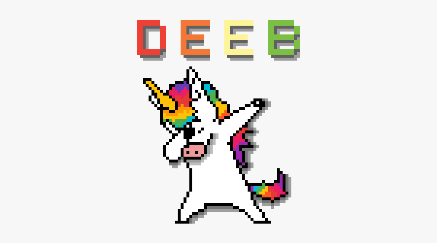 Pixel Art Dab Unicorn