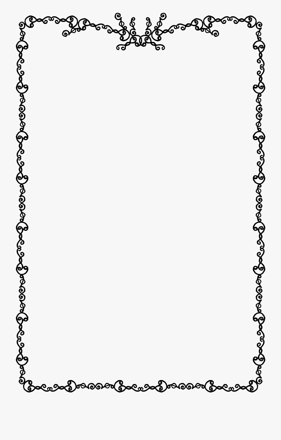 Frame Made Of Squiggles Clip Arts - Line Art, Transparent Clipart