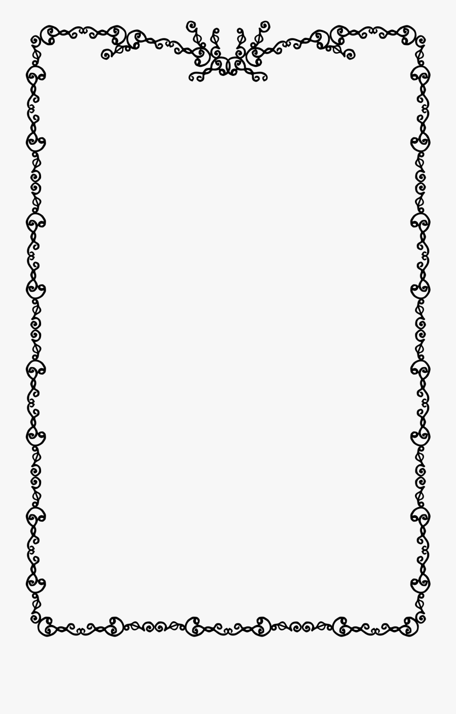 Frame Made Of Squiggles Clip Arts - Line Art , Free Transparent Clipart ...