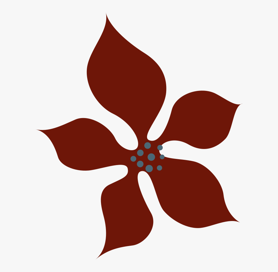 Red Flower - Růže Clipart Černobílé Na Parte, Transparent Clipart