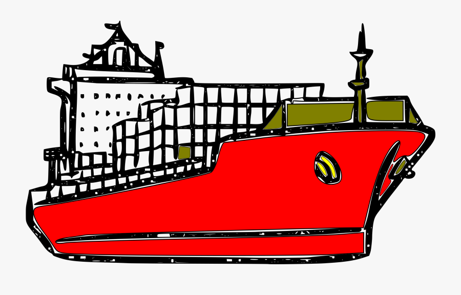 Sailboat Clipart Barco - Cargo Ship Black And White , Free Transparent Clip...