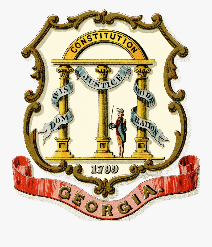 Coat Of Arms Georgia Us, Transparent Clipart