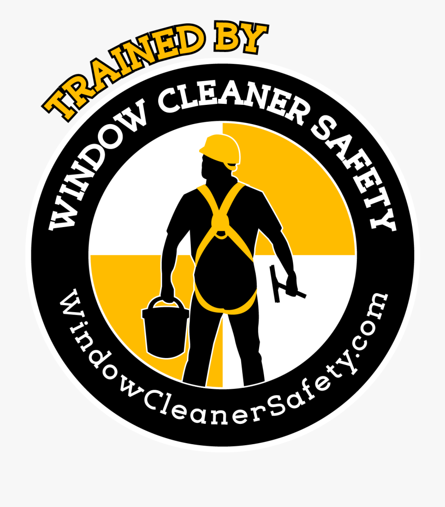 Trained By Window Cleaner Safety - Illustration, Transparent Clipart