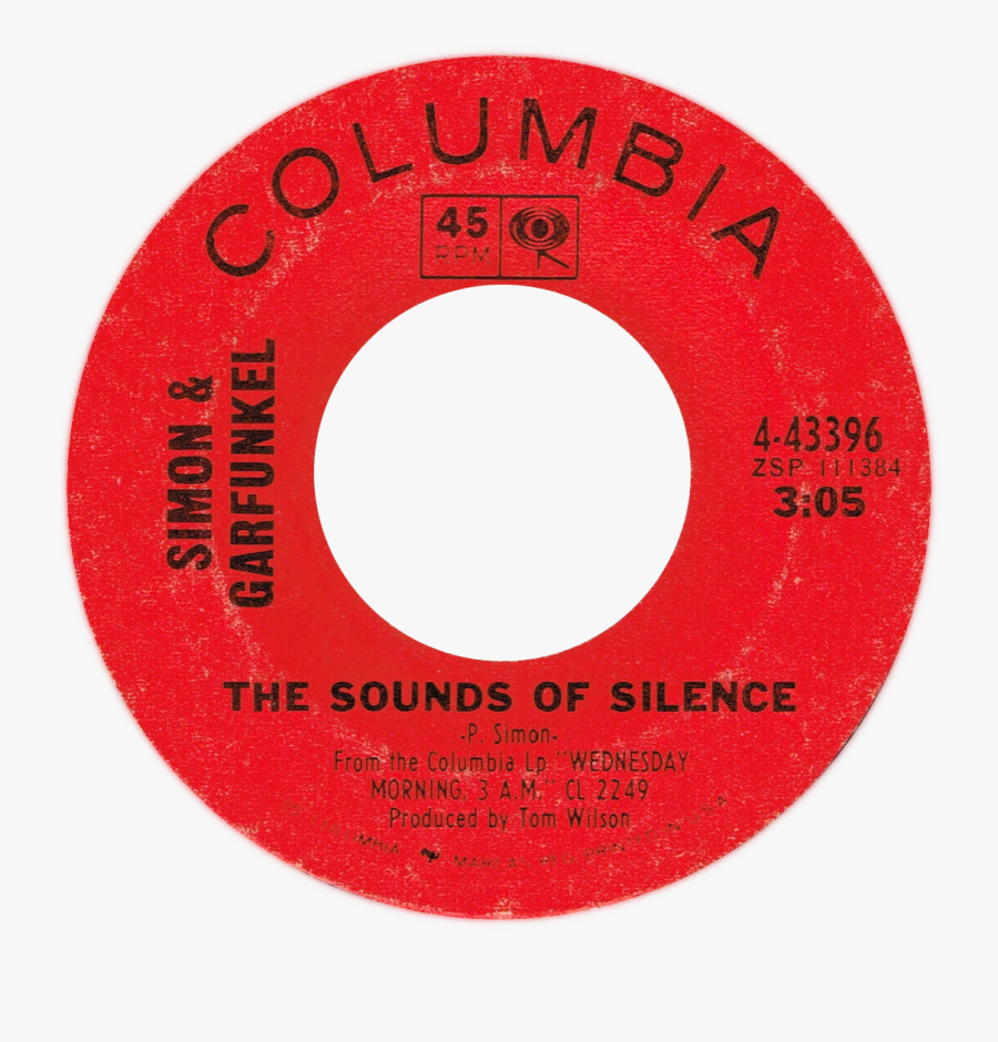 The Sounds Of Silence By Simon And Garfunkel Us Vinyl - Dickey Lee Me And My Teardrops, Transparent Clipart
