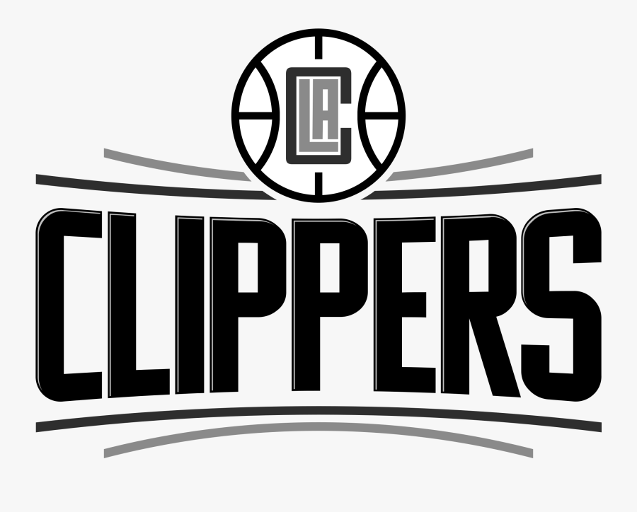 Los Angeles Clippers Logo Black And White - Graphic Design, Transparent Clipart