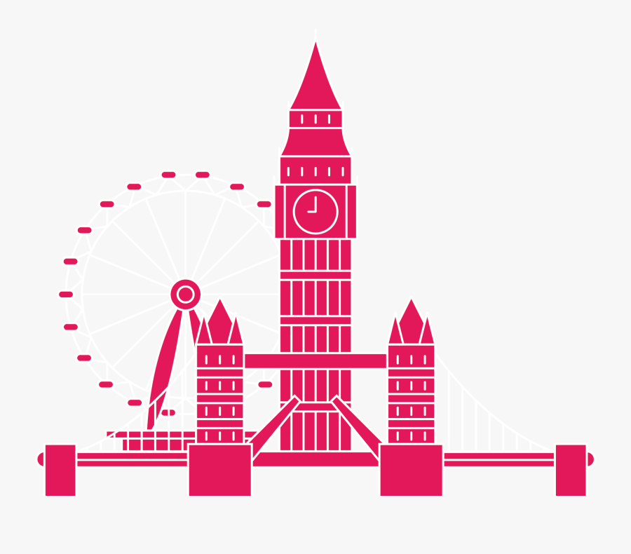 London - London Pink Png, Transparent Clipart