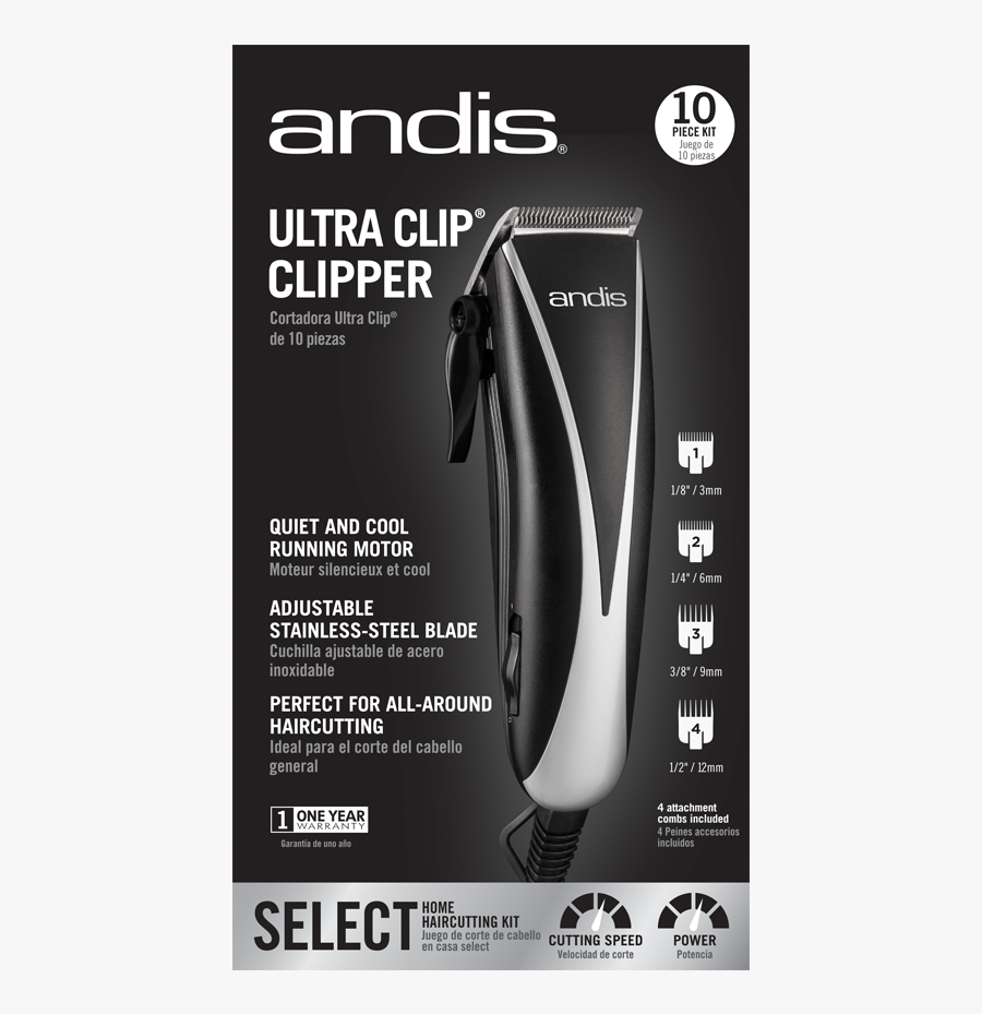 Andis Ultra Clip Clippers, Transparent Clipart