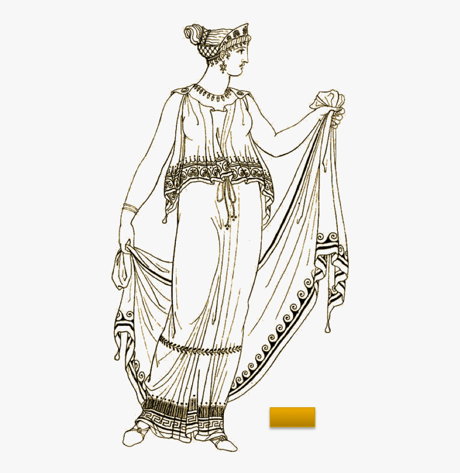Clip Art Clothing Chiton Google Search - Ancient Greek Clothing Peplos, Transparent Clipart