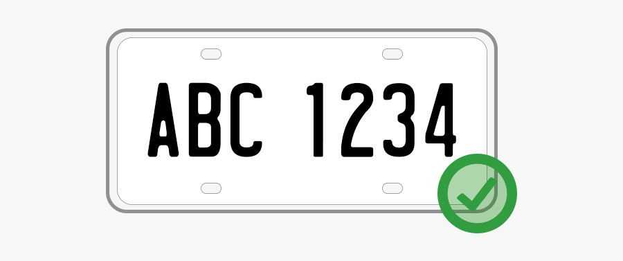 License Plate Font , Free Transparent Clipart - ClipartKey