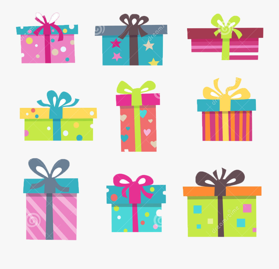 Colorful-presents - Colorful Present Png, Transparent Clipart