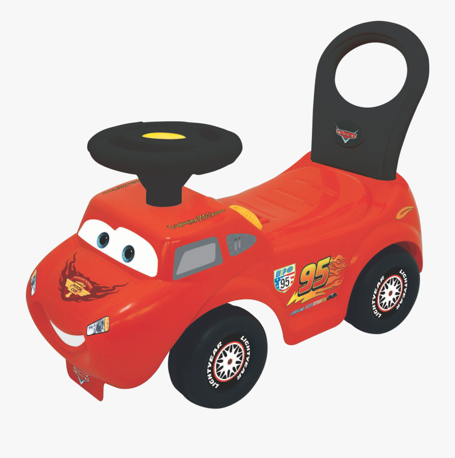 Disney Pixar Cars Light And Sound Mcqueen Racer Clipart - Voiture Porteur Cars, Transparent Clipart