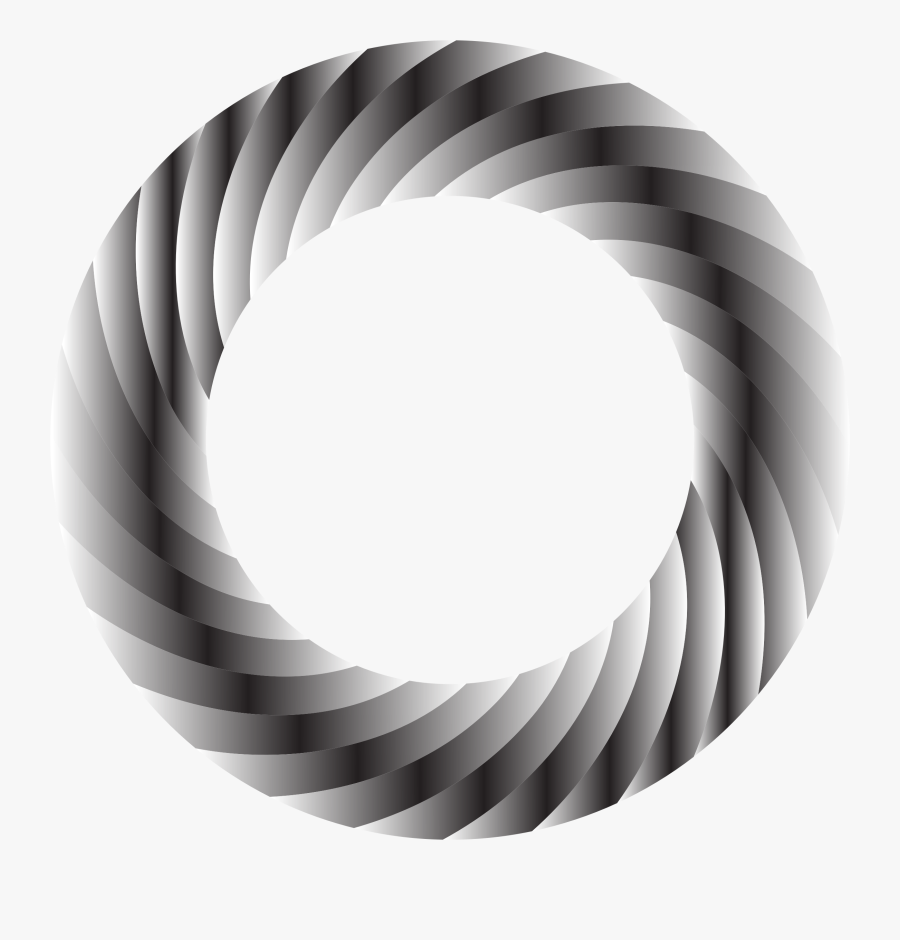 Swirly Torus 3 Clip Arts - Circle, Transparent Clipart