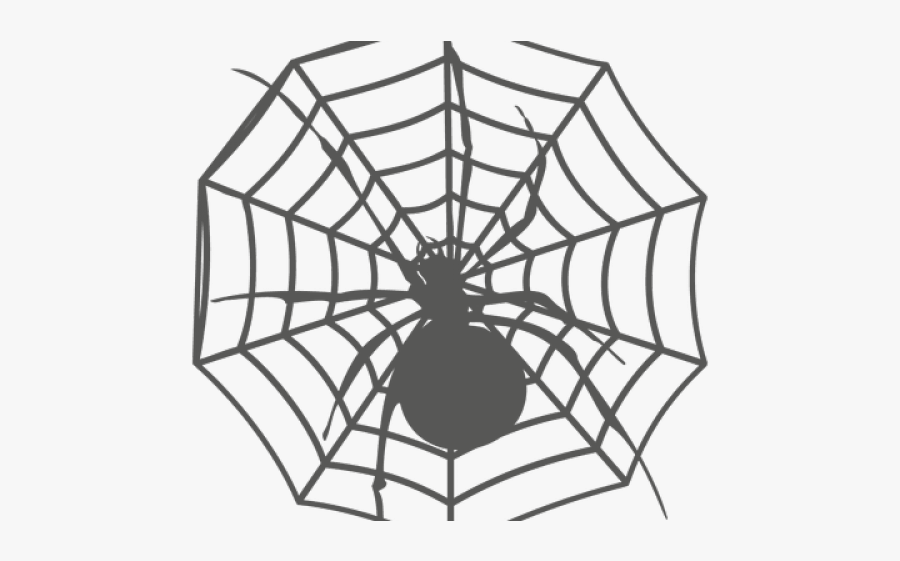 Drawn Spider Web Transparent - Made It With My Bum, Transparent Clipart