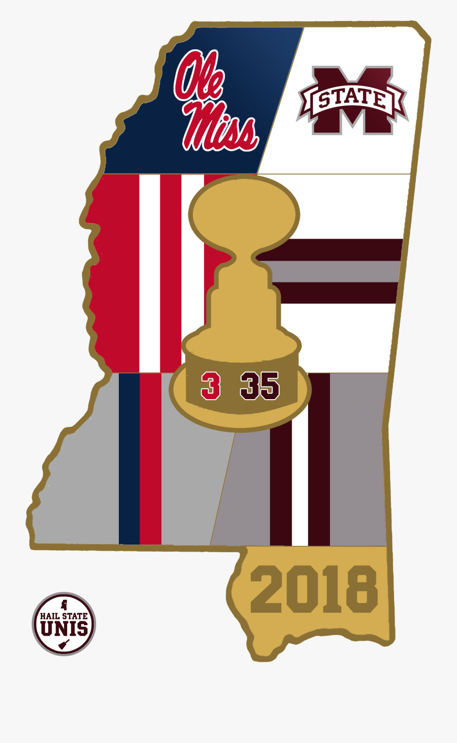 Egg Bowl Uniform History Hail State Unis Png Clipart - Mississippi State University, Transparent Clipart