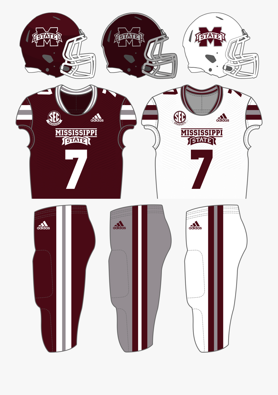 Mississippi State Football Uniforms 2019, Transparent Clipart