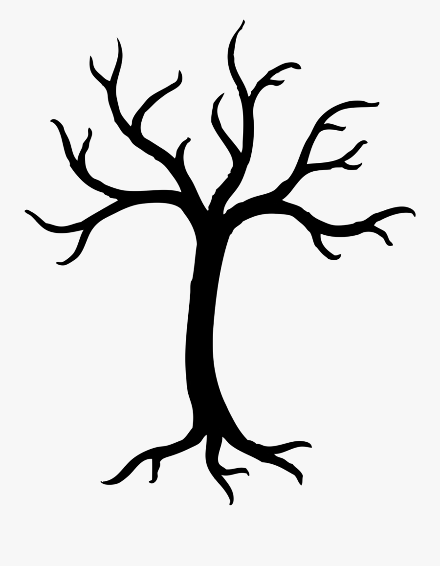 Clip Art Transprent Png Free Line Plant - Tree With 5 Branches, Transparent Clipart