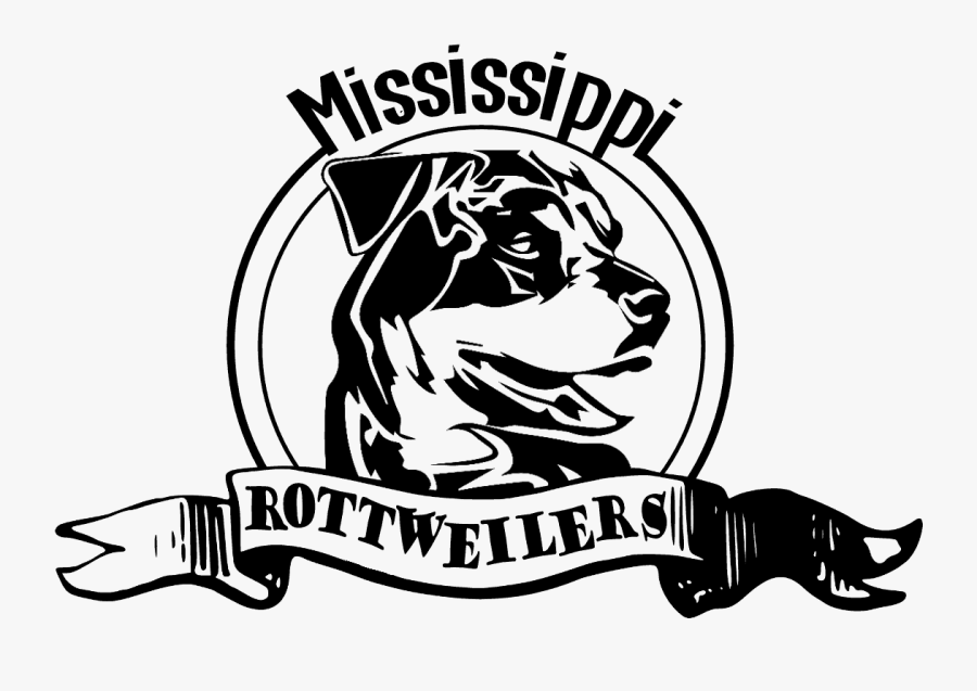 Mississippi Rottweilers Logo - Ribbon Banner Transparent Background, Transparent Clipart