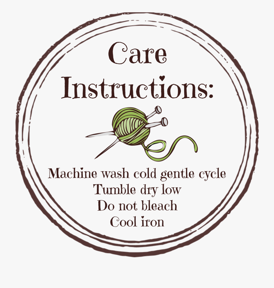 Cotton Yarn Hand Knit/crochet Garment Laundry Instructions, Transparent Clipart