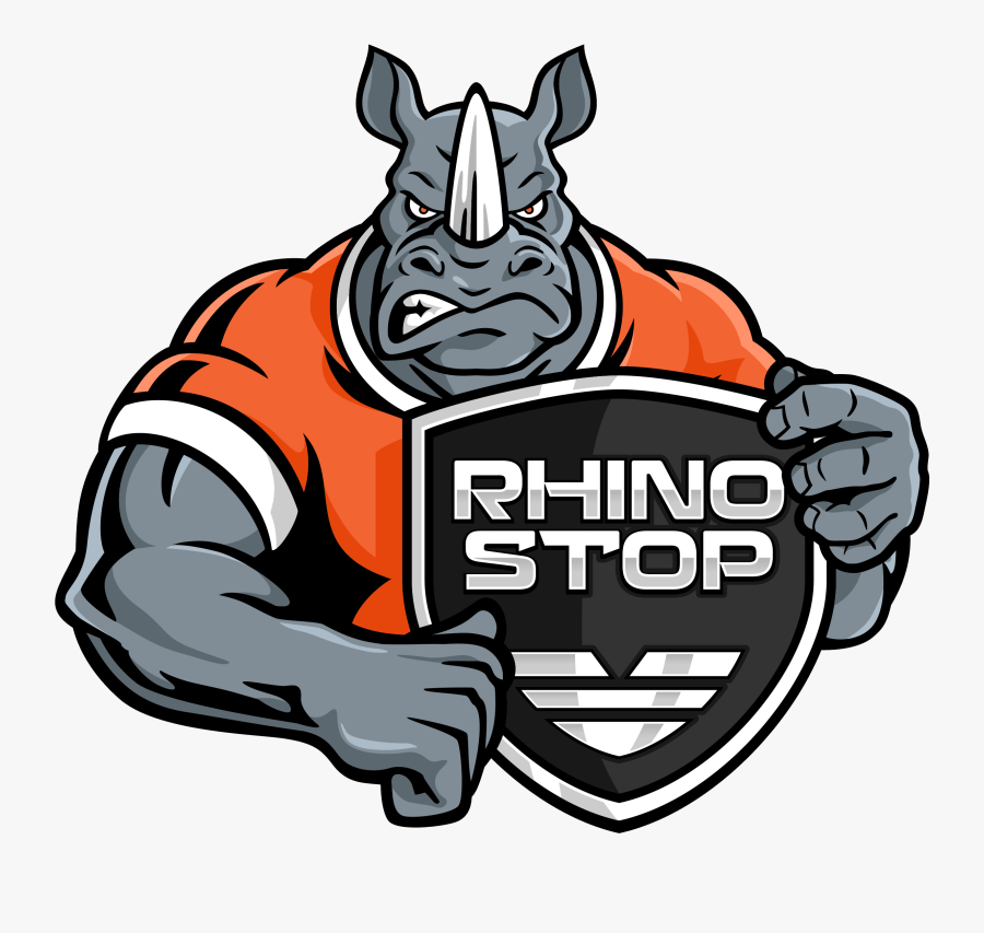 Rhino Stop Safety Barriers - Cartoon, Transparent Clipart
