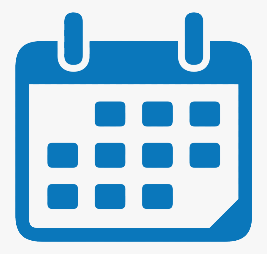 Calendar Icon Blue Png, Transparent Clipart