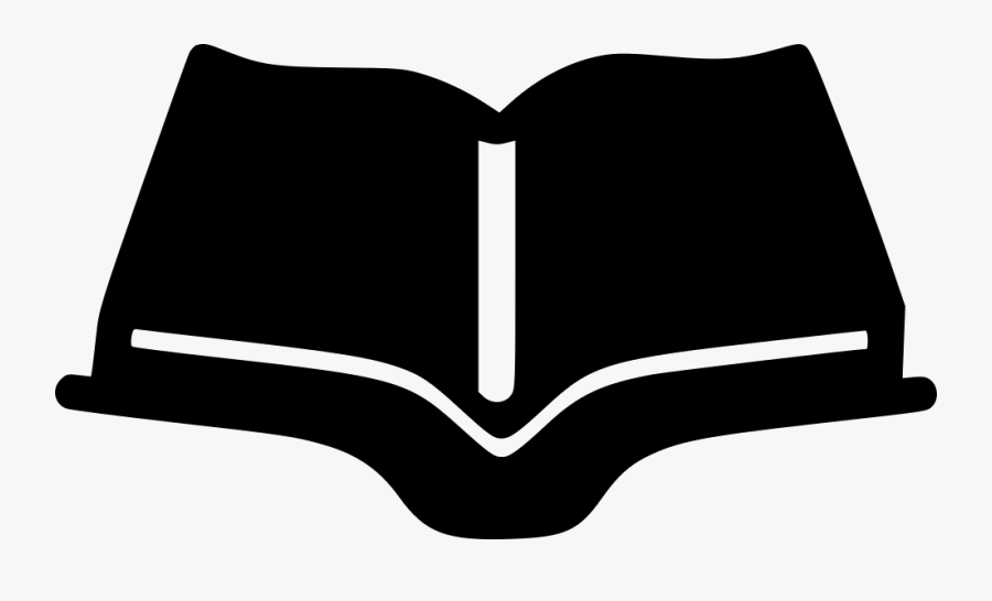 Open Book - Hình Ảnh Sách Icon Trắng Đen, Transparent Clipart